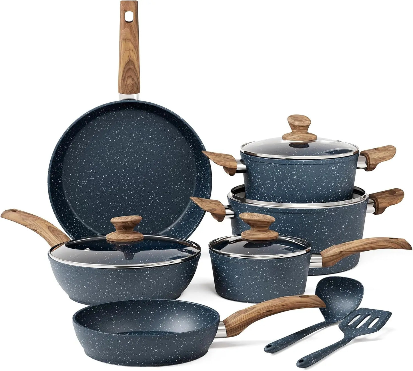 Pots And Pans Non Stick - 12 Piece