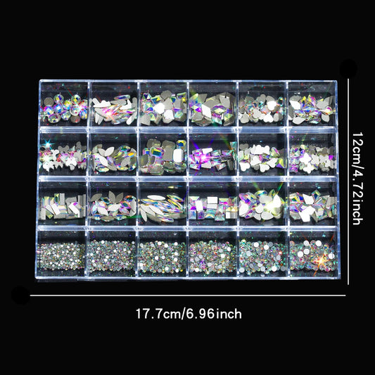 1 box of multi -shaped 3D nail diamond kits