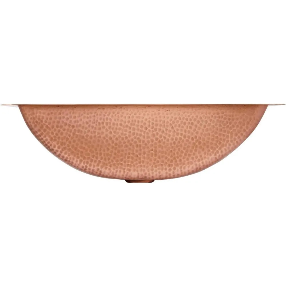 Hammered Copper Undermount Bathroom Sink