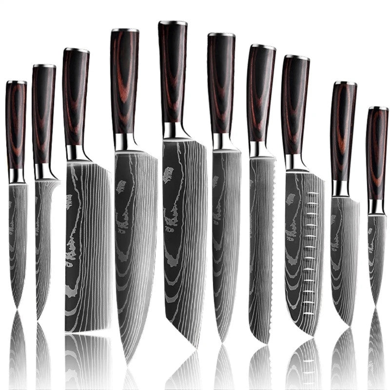 10 Pcs Set Kitchen Knives Set