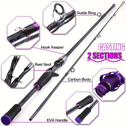 180cm Telescopic Fishing Rod Carbon Fiber