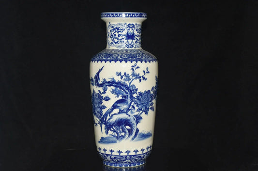Rare unique China Handcrafted Blue and white porcelain