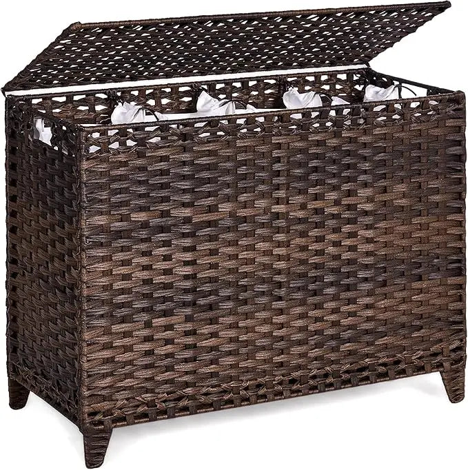 Laundry Hamper with 4 Removable Liner Bags