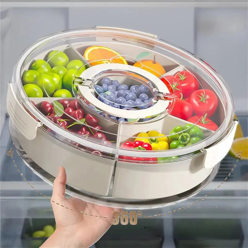 Fruit Tray Six Grids Multi Compartment