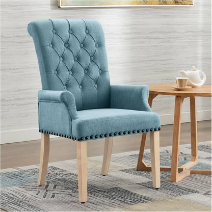 Upholstered Fabric Accent Dining Chair