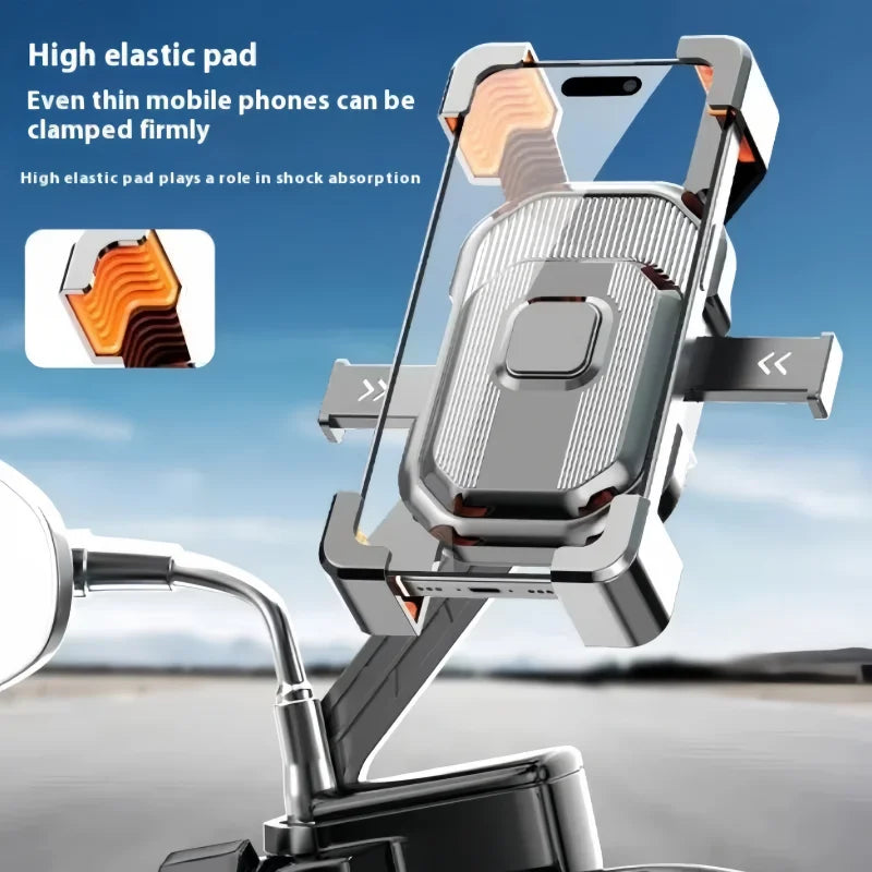 Bike Phone Holder Cellphone Handlebar Mount Universal Non-slip Bicycle phone Stand Shockproof Bracket GPS Motorcycle Support