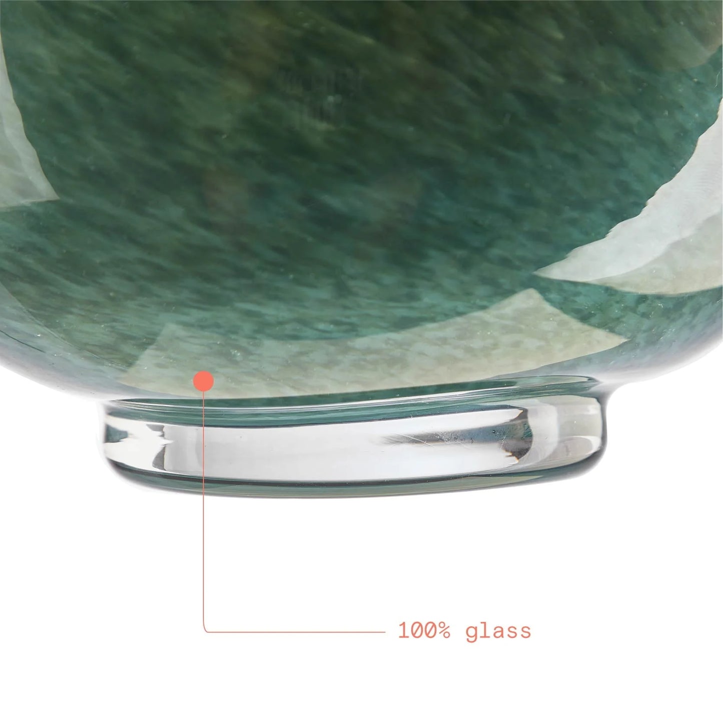 Green Thyme Glass Vase