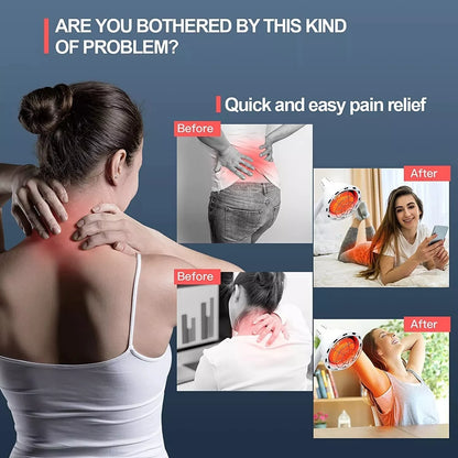 275W IR Infrared Red Heat Therapy Lamp, Pain Relief Light with Floor Stand