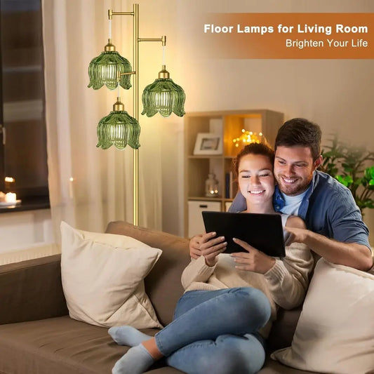 Floor Lamp Living Room Bedroom Gold Century Modern Standing Lamp Brass Tree 3 Light Tall Floor Lamps Vintage Retro Floor Lights