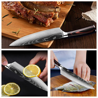 1-10PCS Chef Knife Set