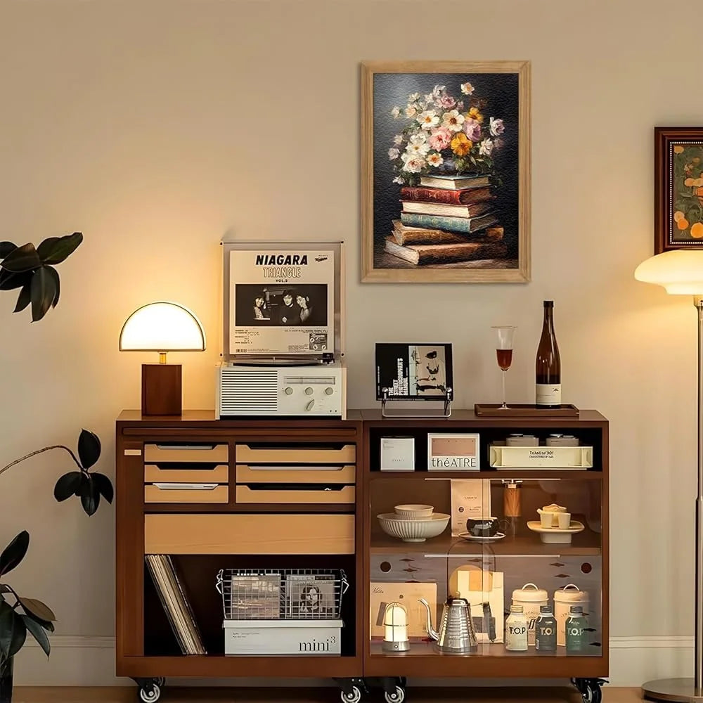 Framed Vintage Floral Wall Art 3D