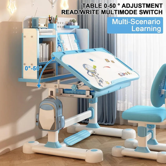 Kids Functional Desk and Chair Set