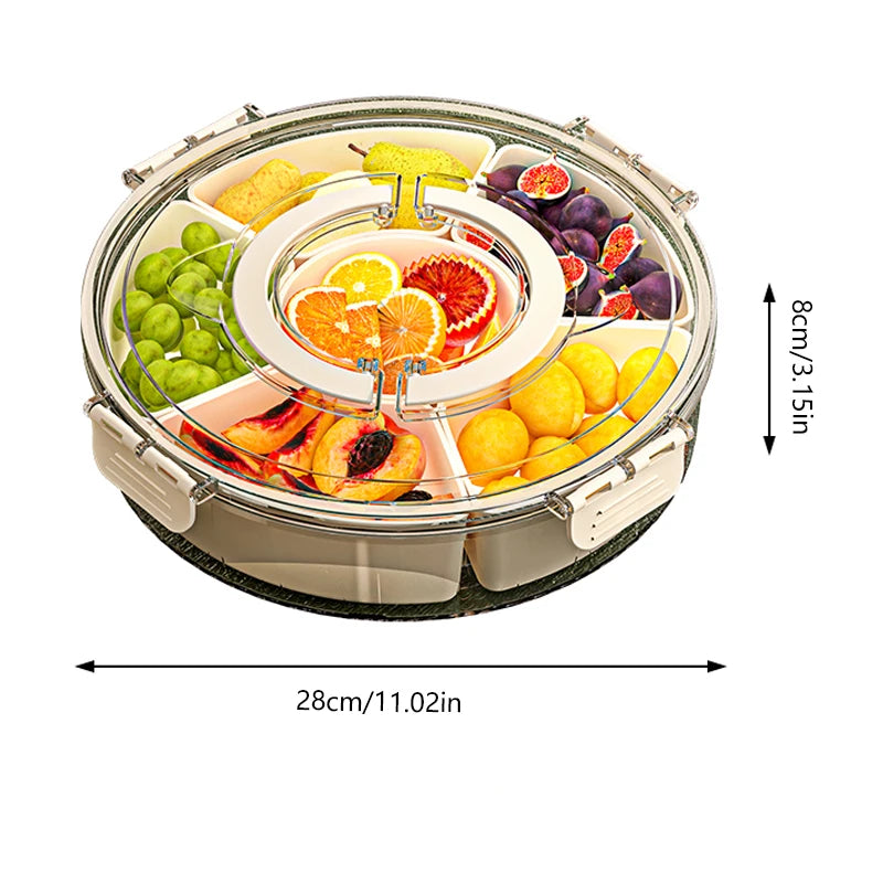 Fruit Tray Six Grids Multi Compartment