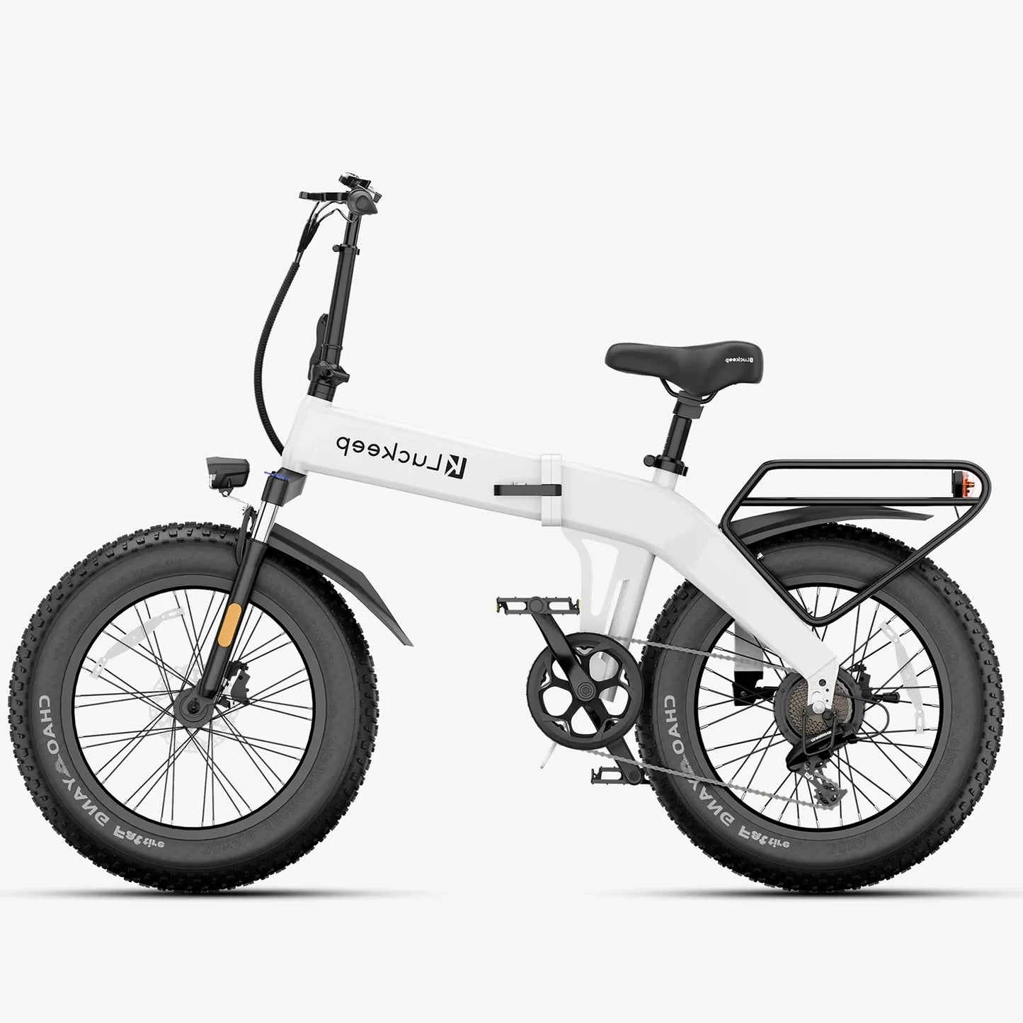 Luckeep X1 LIte Fold Electric Bike 1400W Peak Motor 48V15AH Removable Battery E Bike 20 Inch Fat Tire Commuter Electric Bicycle