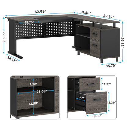Tribesigns 63 Inch Executive Desk