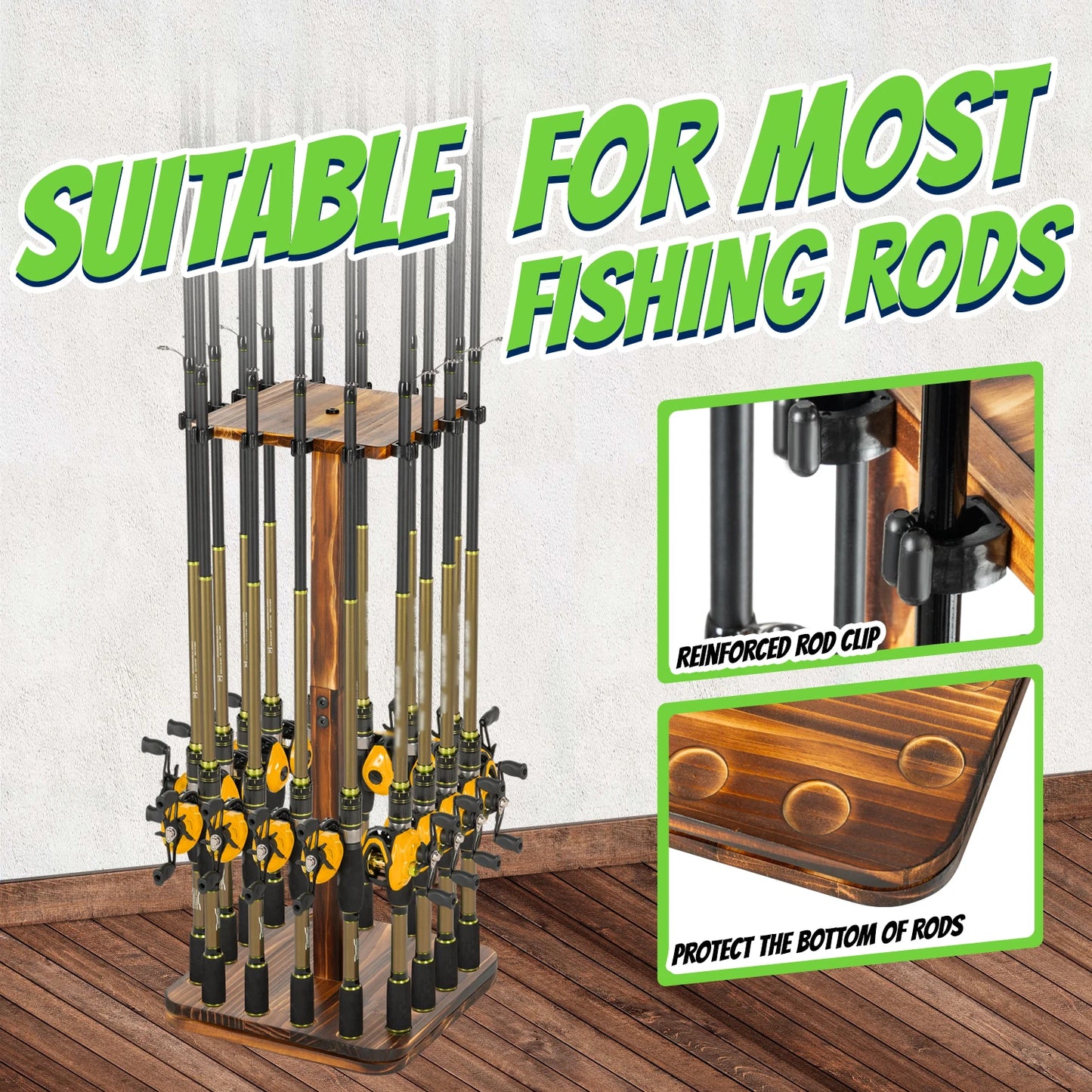 Fishing Rod Holder 360° Rotating
