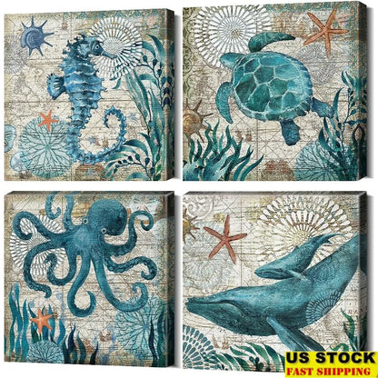 Canvas Wall Art Waterproof Beach Decor