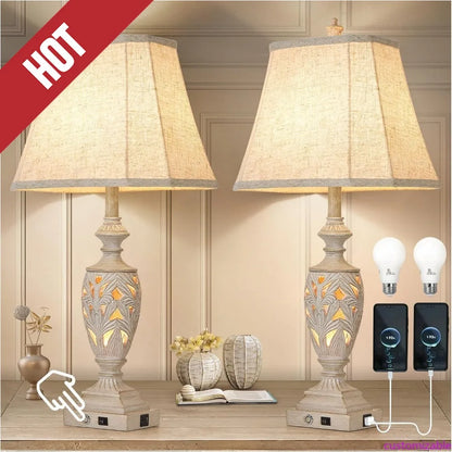 29.5"H Set of 2 Touch Control Traditional Table