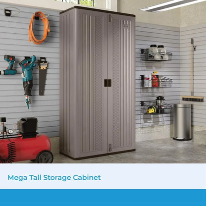 80.25" Mega Tall Heavy-Duty Resin Storage Cabinet