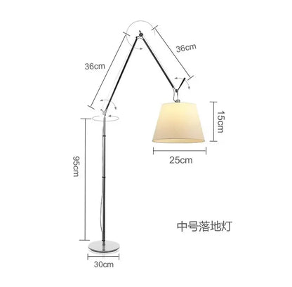 Italian Rocker Arm Floor Lamp