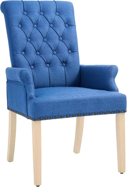 Upholstered Fabric Accent Dining Chair