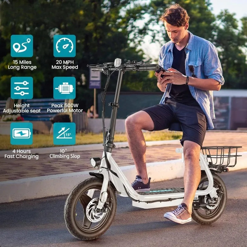 Peak 500W/800W/1200W Electric Scooter Adults