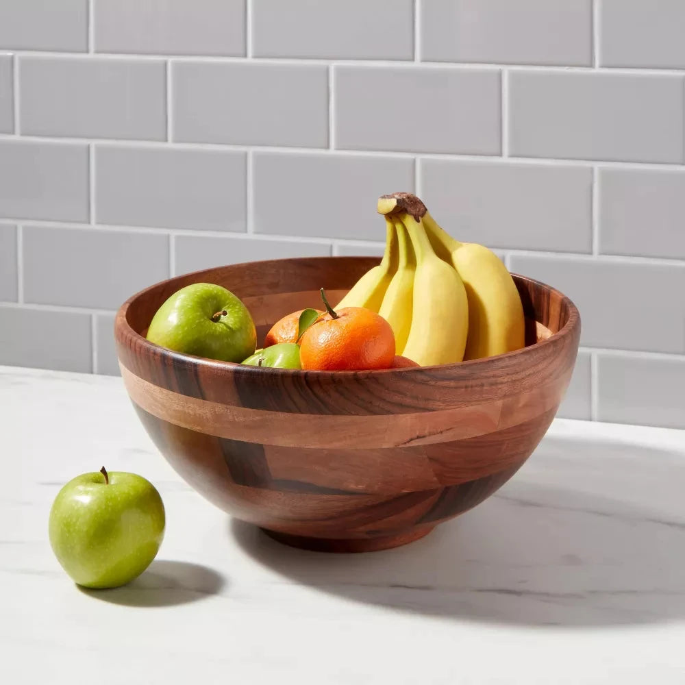 Large Wood Serving Bowl