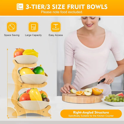 3 Tier Ceramic Fruit Basket