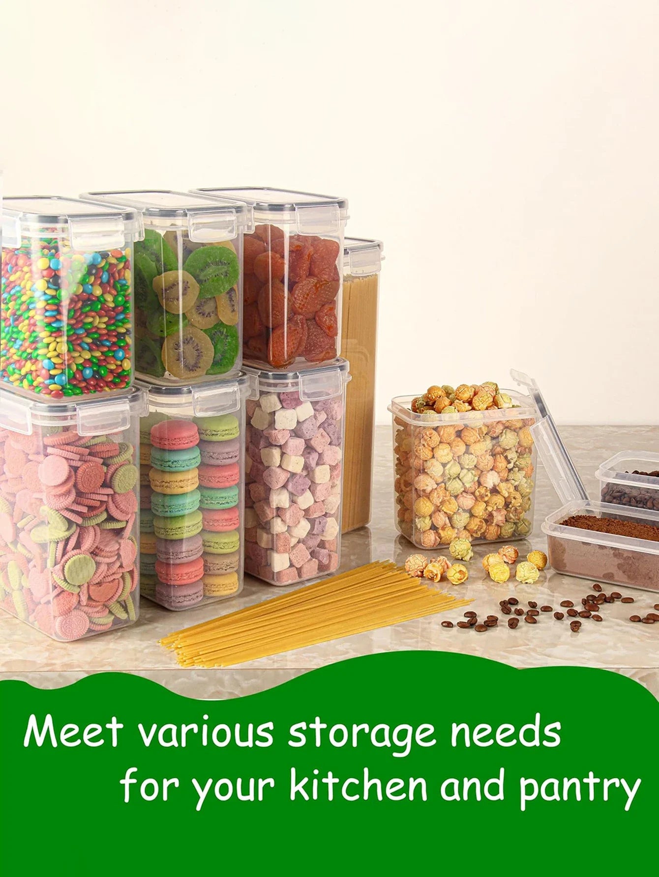 6pcs Airtight storage bin