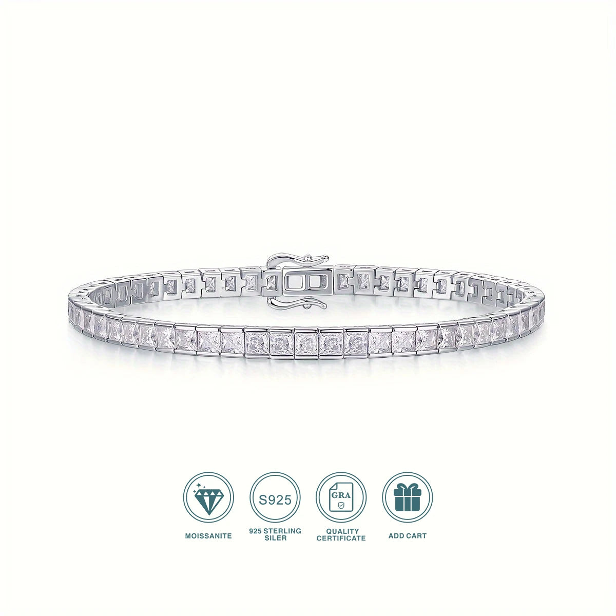 Moissanite Tennis Bracelet