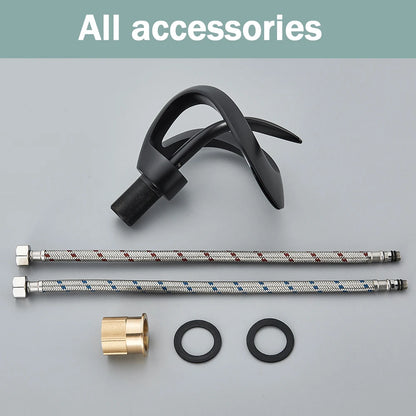 Modern Style Deck Mounted Brass Waterfall Faucet