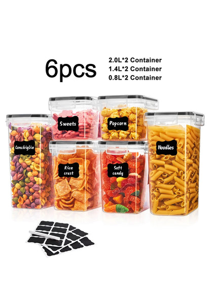 6pcs Airtight storage bin