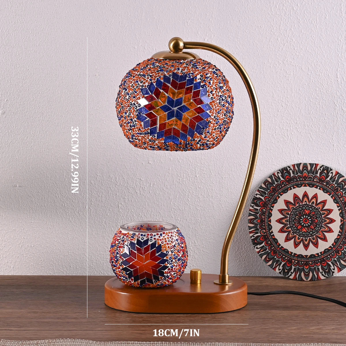 Bohemian style bedside lamp