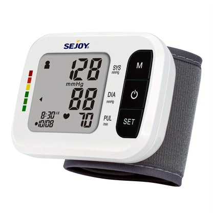 SEJOY Blood Pressure Machine Wrist Blood Pressure Cuff Wrist BP Monitor Wrist Cuff Automatic Monitor with Heartbeat Detection
