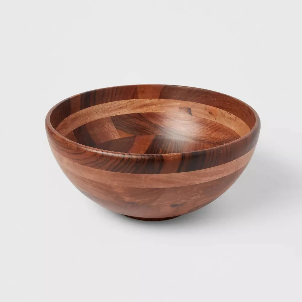 Large Wood Serving Bowl