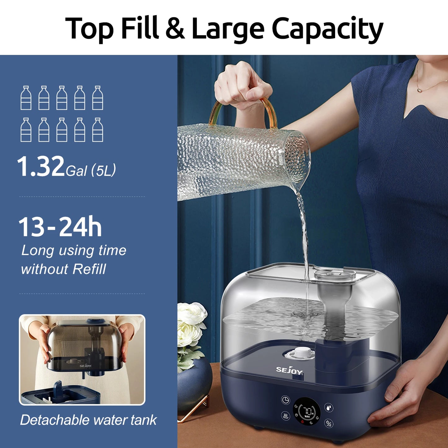 5L Humidifier for Bedroom