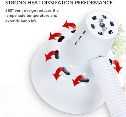 275W IR Infrared Red Heat Therapy Lamp, Pain Relief Light with Floor Stand