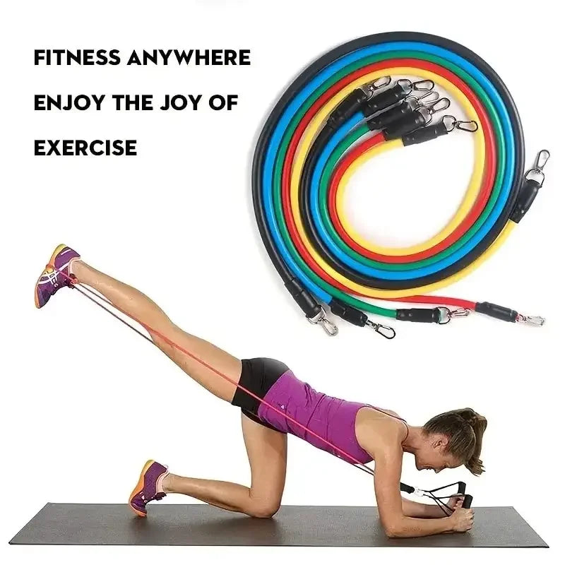 11 Pcs/Set TPE Resistance Band Set