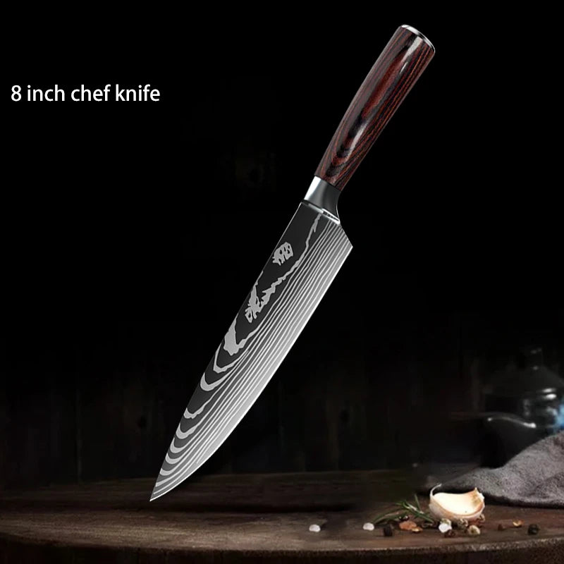 1-10PCS Chef Knife Set