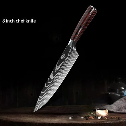 1-10PCS Chef Knife Set