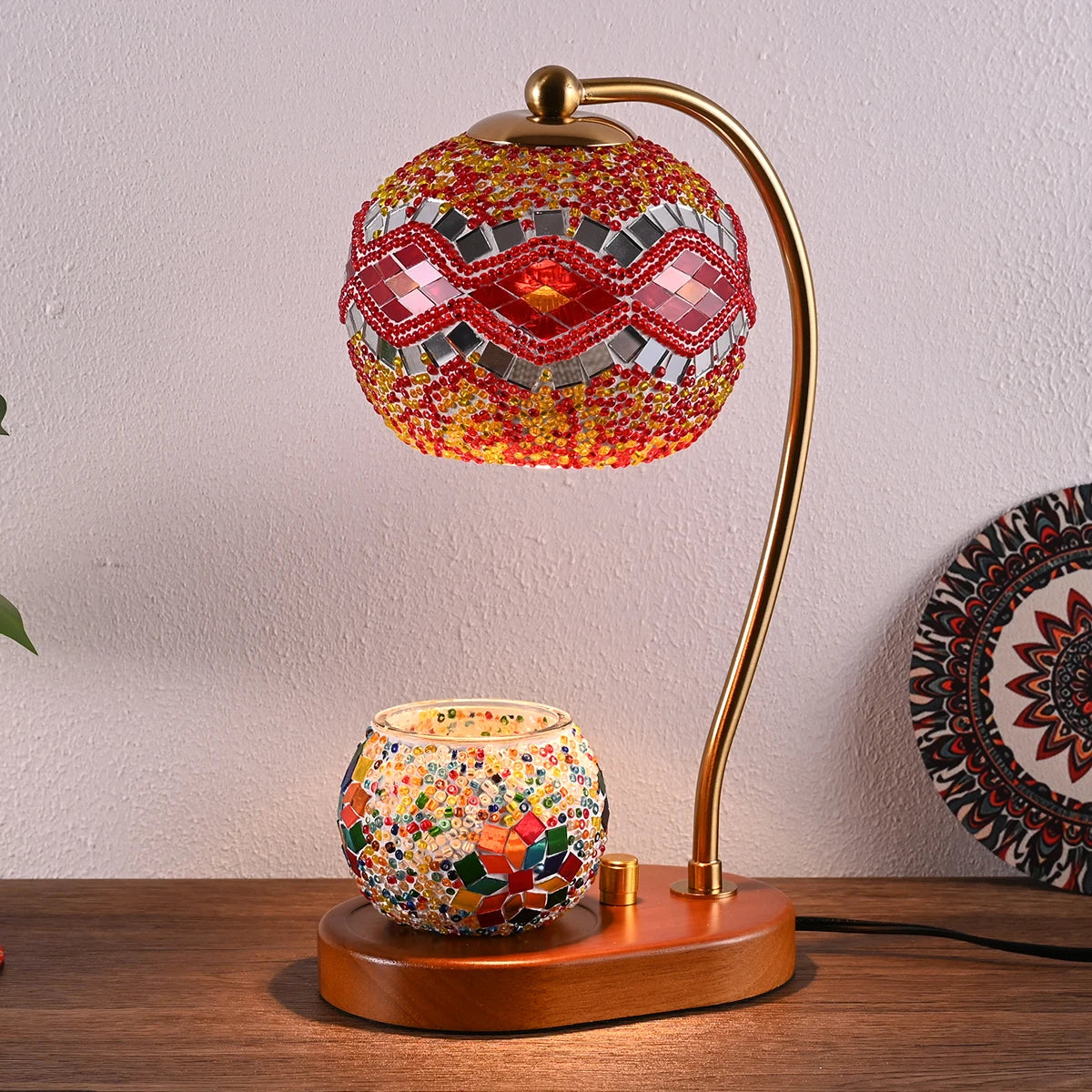 Bohemian style bedside lamp