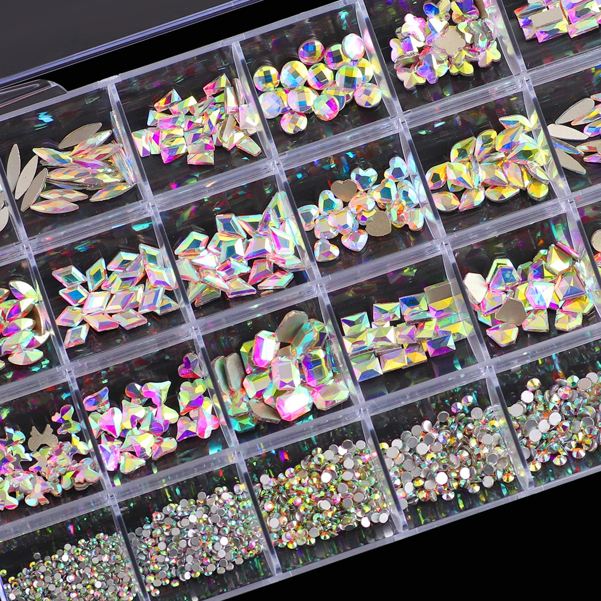 1 box of multi -shaped 3D nail diamond kits
