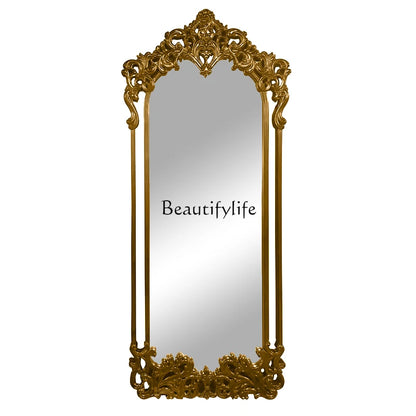 French retro carved large mirror