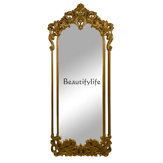French retro carved large mirror