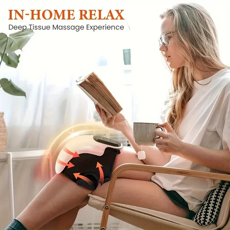 Wireless Knee Massager with 3 Heating Levels