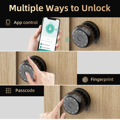 Viladepot Smart Lock Fingerprint Door Lock App Control Passcode Unlock Electronic Touchscreen Keypad Indoor