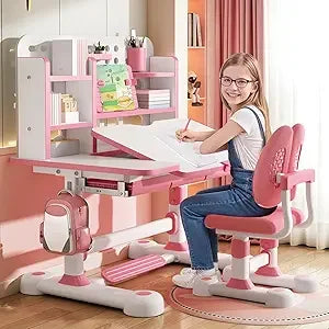 Kids Functional Desk and Chair Set