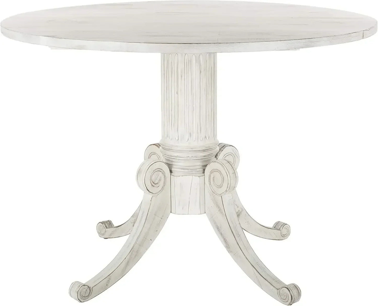 （XMSJ-Hot）Forest Traditional Antique White Drop Leaf Dining Table