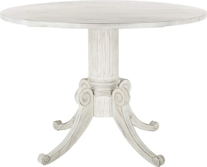 （XMSJ-Hot）Forest Traditional Antique White Drop Leaf Dining Table
