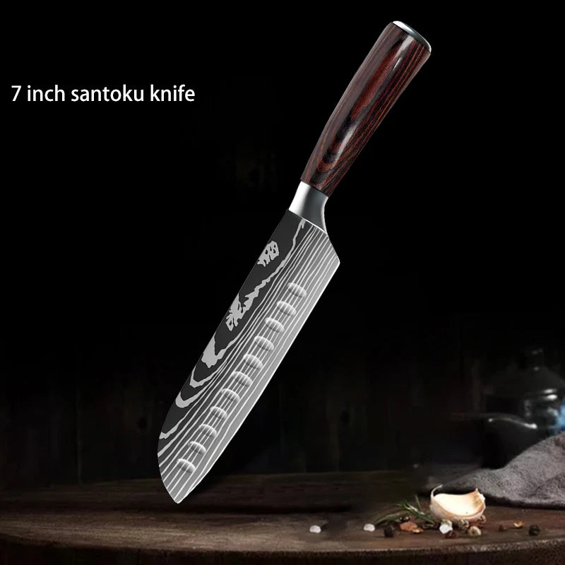 1-10PCS Chef Knife Set